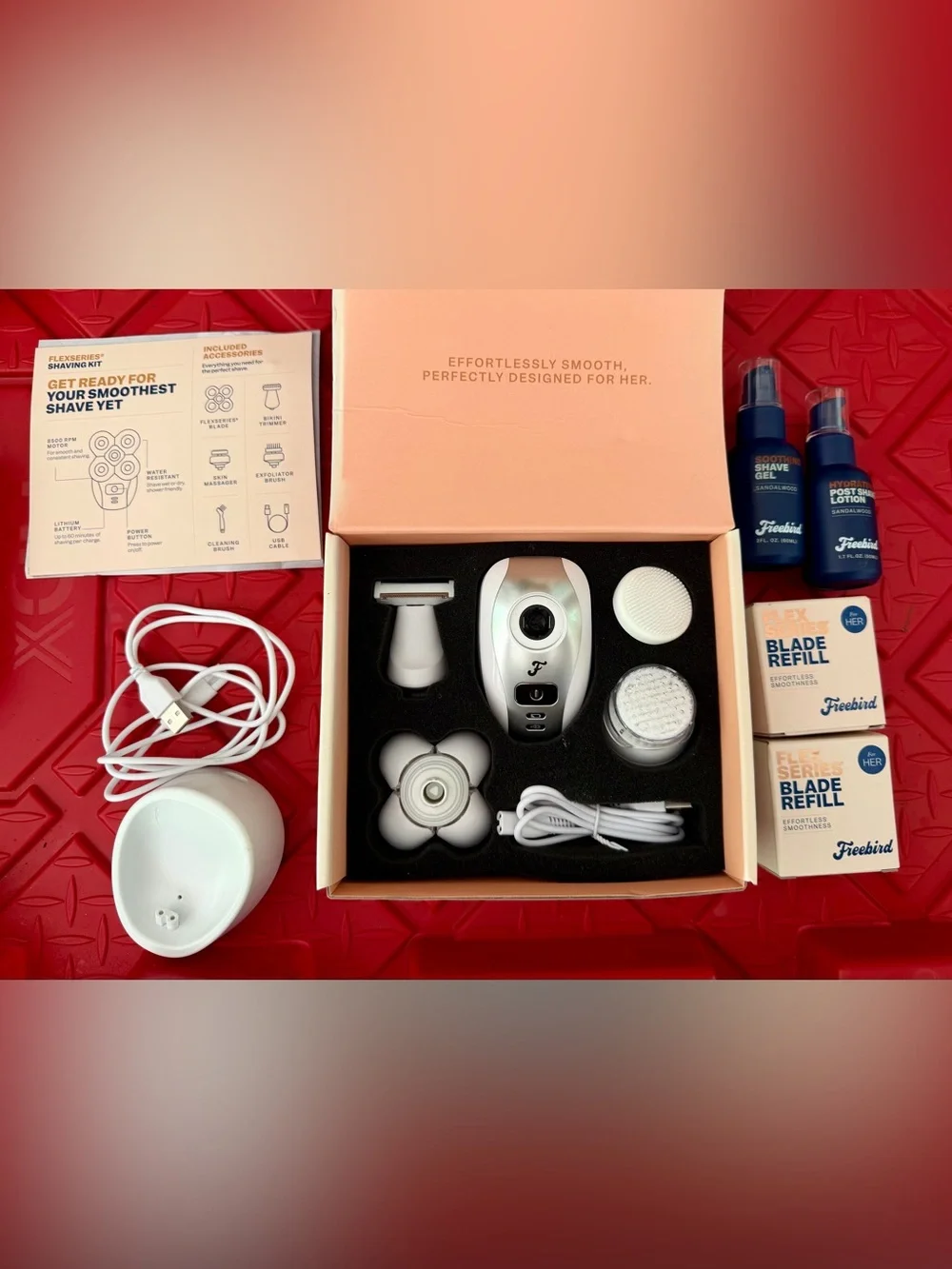 FreeBird womens shaving kit